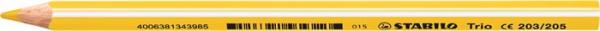 Farebná ceruzka, trojhranný tvar, hrubá, STABILO "Trio", žltá