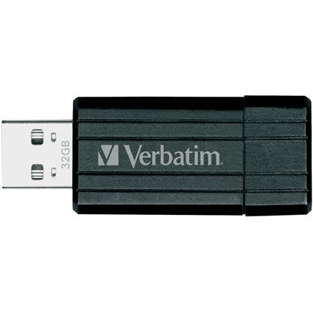 VERBATIM USB drive 32 GB Pin Stripe 11/8 MB/sec, ochrana heslom
