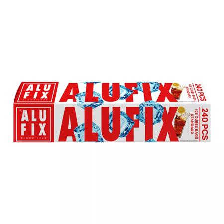 Sáčok na výrobu ľadových kociek, so zipsom, 240 ks, ALUFIX