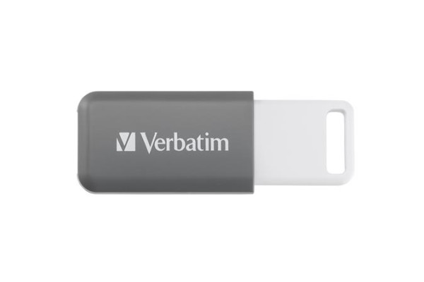 USB kľúč, 128GB, USB 2.0, VERBATIM "Databar", sivý 2