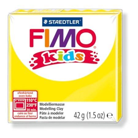 Modelovacia hmota, 42 g, FIMO "Kids", žltá