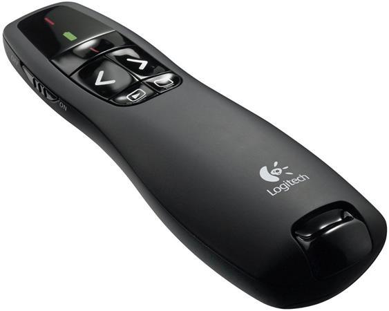 Diaľkový ovládač k projektorom, s laserovým pointerom, bezdrôtový, LOGITECH "R400" 1