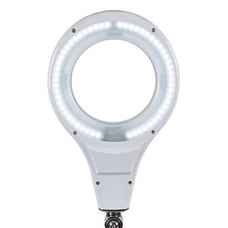 Stolová lampa, LED, s lupou, MAUL "Makro", biela 3