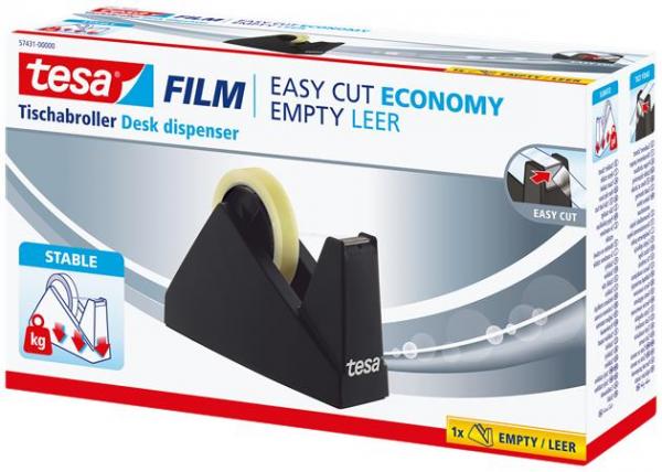 Dispenzor na baliacu pásku, stolový, TESA "Easy Cut Economy"