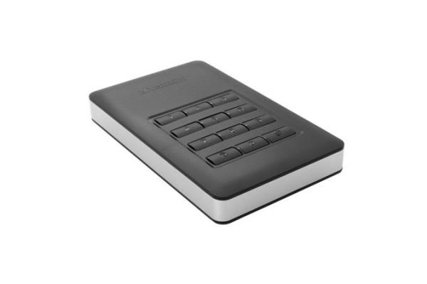 2,5" HDD (pevný disk), 1TB, USB 3.1, heslové šifrovanie, VERBATIM "Secure Portable", čiern