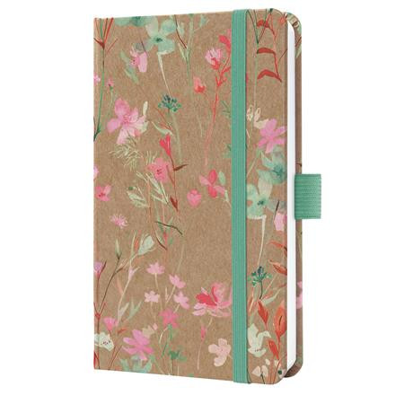 Diár, A6, týždenný, 2026, tvrdá obálka, SIGEL "Jolie", Green Floral Serenity 1
