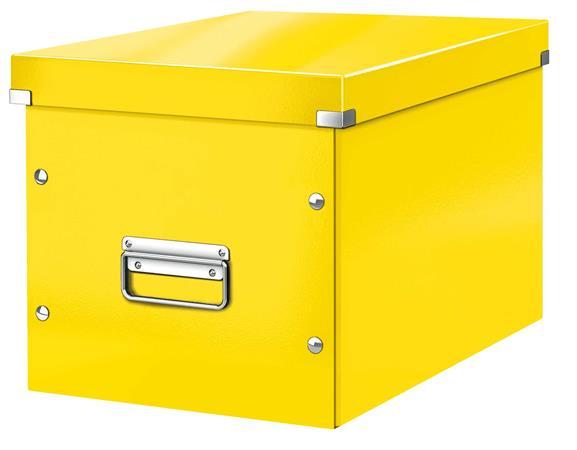Škatuľa, rozmer L, LEITZ "Click&Store", žltá