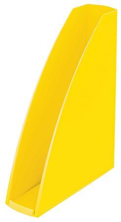 Zakladač, plastový, 60 mm, LEITZ "Wow", žltá