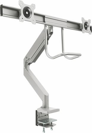 Držiak na monitory pre dva monitory, FELLOWES „Eppa™ Crossbar“, strieborný 1