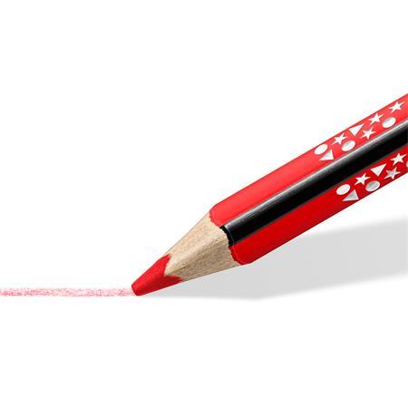 Farebné ceruzky, sada, trojhranné, STAEDTLER "Noris® colour jumbo 188", 12 rôznych farieb
