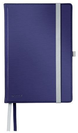Zápisník, A5, štvorčekový, 80 strán, s tvrdou obálkou, LEITZ "Style", titánovo modrá