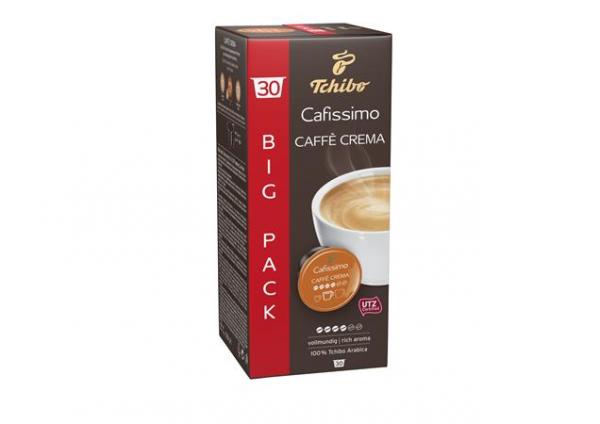 Kávová kapsula, 30 ks, TCHIBO "Cafissimo Caffé Crema Rich"