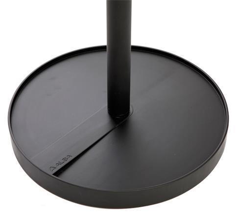 Podlahový vešiak, kovová konštrukcia, ALBA, "Brio", čierny