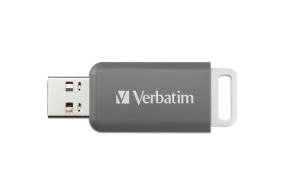 USB kľúč, 128GB, USB 2.0, VERBATIM "Databar", sivý 5
