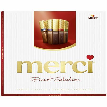 MERCI Dezert, 250 g, "Merci", výber mliečnej a horkej čokolády