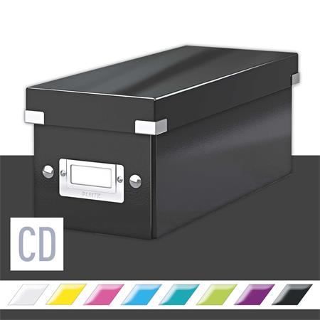Škatuľa na CD, LEITZ "Click&Store", čierna