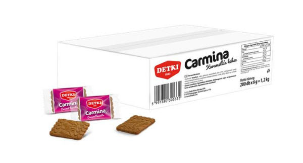 . Sušienky, balené v krabičke, 200 ks, "Detki Carmina", karamelové