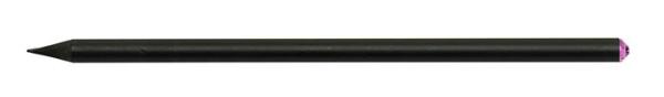 Ceruzka, s ružovým SWAROVSKI® krištáľom, 17 cm, ART CRYSTELLA®, čierna