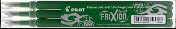 Náplň do rollerov, 0,35 mm, odstrániteľná, PILOT "Frixion Ball/Clicker" 07, zelená