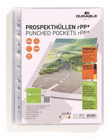 Euroobal, PP, A4, 80 mikrónov, DURABLE "PREMIUM" 1