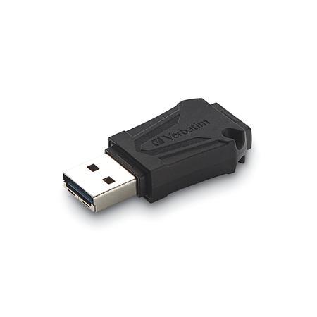 USB kľúč, 64GB, USB 2.0, extra odolný, VERBATIM "ToughMAX", čierna