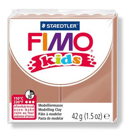 Modelovacia hmota, 42 g, polymérová, FIMO "Kids", svetlohnedá