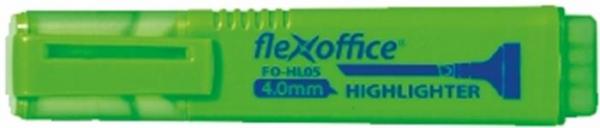Zvýrazňovač, 1-4 mm, FLEXOFFICE "HL05", zelená
