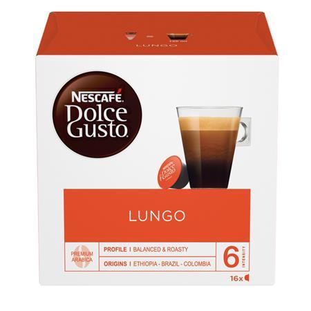 NESCAFE Kávové kapsuly, 16 ks,  NESCAFÉ "Dolce Gusto Caffé Lungo"