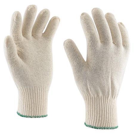 . Ochranné rukavice, pletené, bavlna, veľkosť: 7, biele