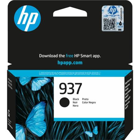 4S6W5NE Atramentová náplň pre tlačiarne OfficeJet Pro 9120e, 9130e, HP 937, čierna, 1250 s