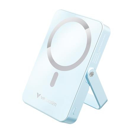 Power banka, externá batéria, magnetická (bezdrôtová), 10 000 mAh, stojanček, VERBATIM "Ch 2