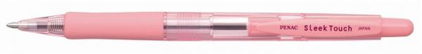 Guľôčkové pero, 0,7 mm, stláčací mechanizmus, PENAC "Sleek Touch", pink