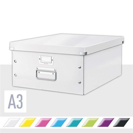 Škatuľa, rozmer A3, LEITZ "Click&Store", biela