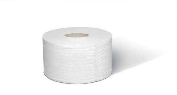 Toaletný papier, T2 systém, 1-vrstvový, priemer: 19 cm, Universal, TORK "Mini Jumbo", biel