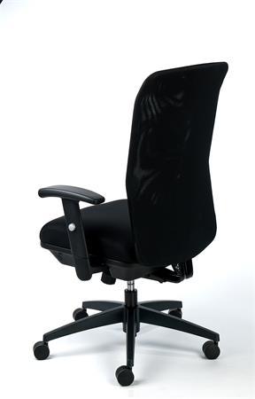 Manažérska stolička, s opierkami rúk, operadlo: sieťový materiál, čierny podstavec, MAYAH