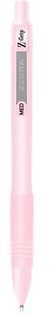 Guľôčkové pero, 0,27 mm, stláčací mechanizmus, ružové telo pera, ZEBRA "Z-Grip Pastel", mo