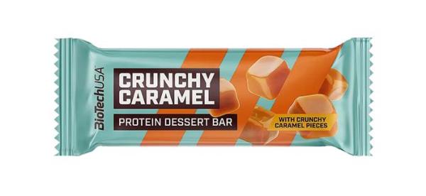 Proteínová tyčinka, bezlepková, 50g, BIOTECH USA "Protein Dessert Bar", Crunchy Caramel