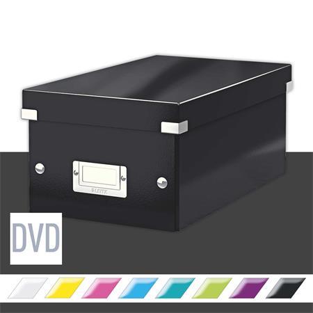 Škatuľa na DVD, LEITZ "Click&Store", čierna
