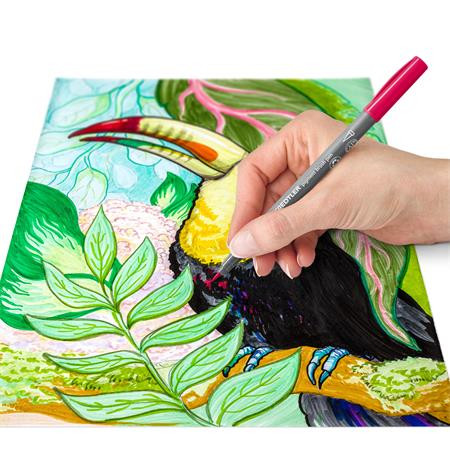 Sada štetcových popisovačov, STAEDTLER "Pigment brush 371", 36 rôznych farieb 6
