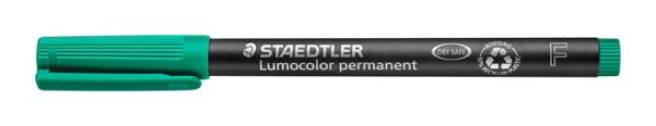 Permanentný popisovač, OHP, 0,6 mm, STAEDTLER "Lumocolor® 318 F", zelená