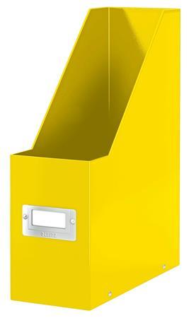 Zakladač, PP/kartón, 95 mm, LEITZ "Click&Store", žltá