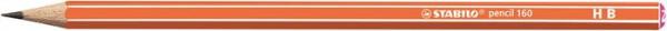Grafitová ceruzka, HB, šesťhranná, STABILO "Pencil 160", oranžová