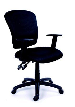 MAYAH Kancelárska stolička, čalúnená, čierny podstavec, MaYAH "Active"