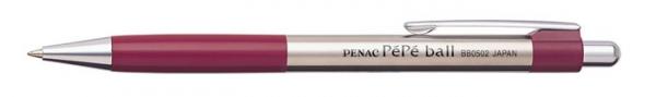 Guľôčkové pero, 0,7 mm, PENAC "PéPé", červené