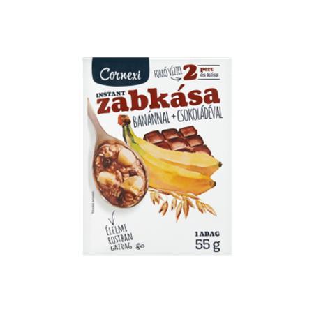 Ovsená kaša, 55 g, CORNEXI, banánovo-čokoládová 1