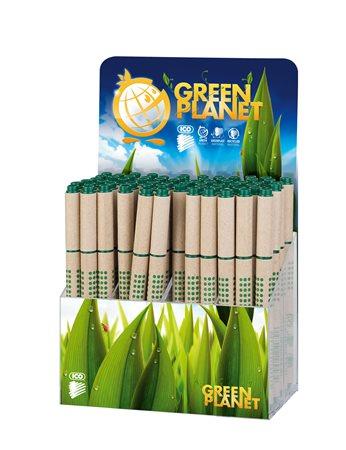 ICO Guľôčkové pero "Green", materiál tela pera: papier, 64 ks