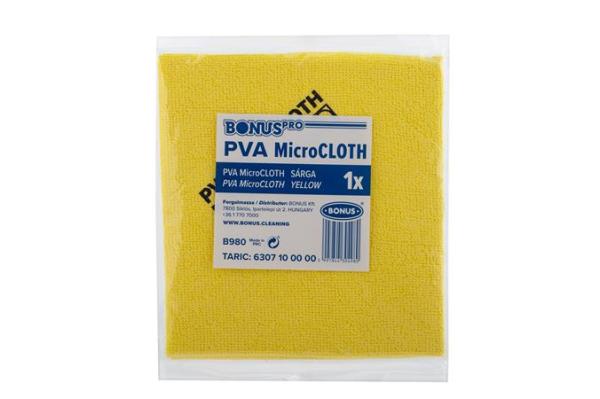 Čistiaca utierka, univerzálna, 40x34 cm, BONUS "MicroCLOTH", žltá 1