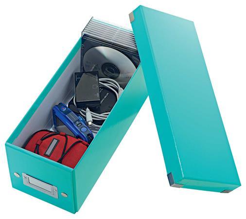 Škatuľa na CD, LEITZ "Click&Store", ľadovo modrá
