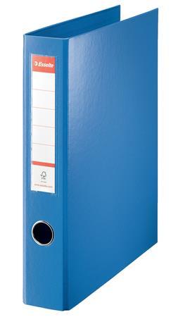 Krúžkový šanón, 4 D krúžky, 60 mm, A4 maxi, PP/PP, ESSELTE "Jumbo Vivida", modrý
