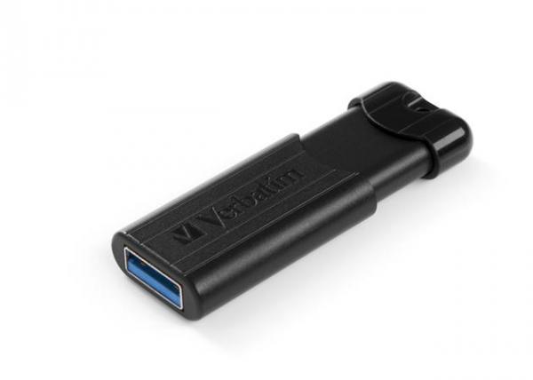 USB kľúč, 16GB, USB 3.0, VERBATIM "Pinstripe", čierna